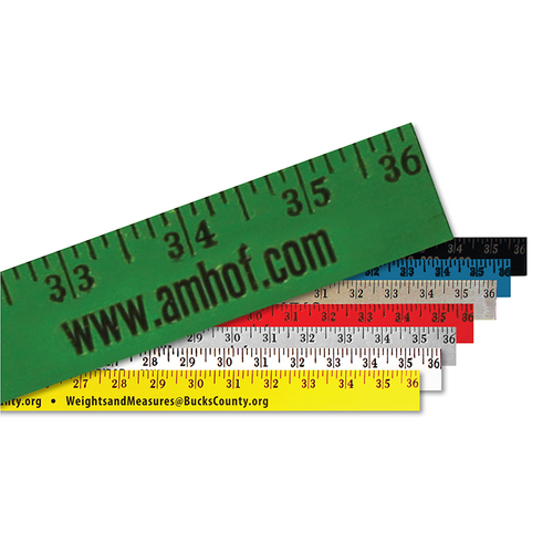 Enamel Finish Yardsticks Custom Printed As Low As 1.54